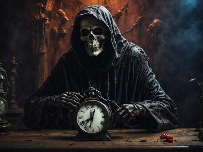 Puzzle Puzzle Postać z czaszką w stylu horroru na Halloween