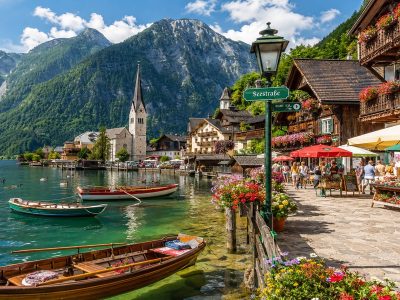 Puzzle Puzzle Wioska nad jeziorem Hallstatt
