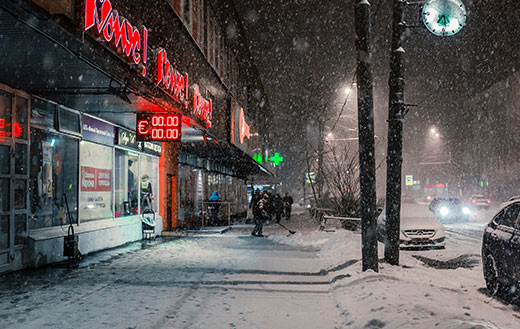 Snowfall-in-Moscow