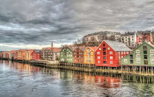 Trondheim houses Norway