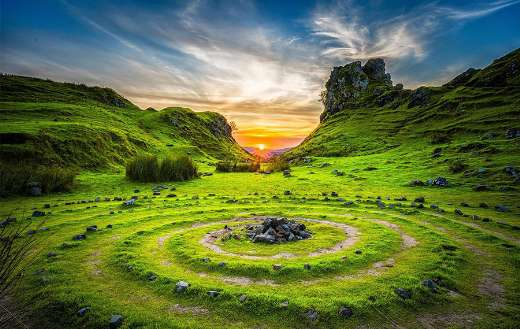 Stone circle history cult