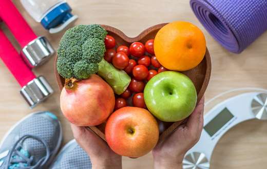 Clean good healthy fruits puzzle