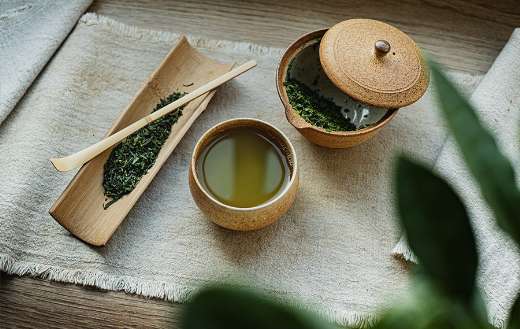 Japan traditional organic tea