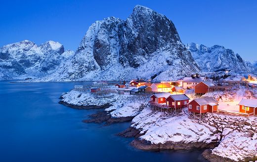 Norwegian fisherman's cabin