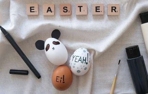 Easter eggs painting