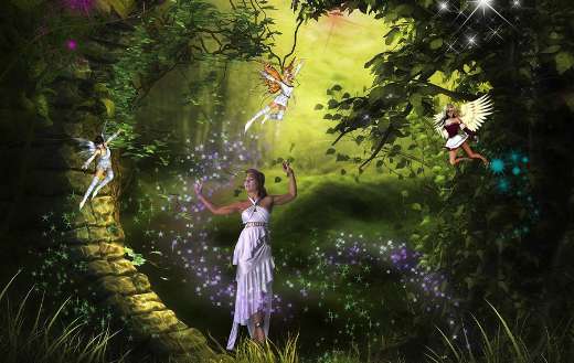 Fantasy fairy magic puzzle