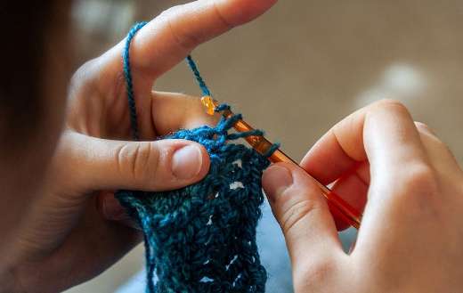 Crochet handwork wool