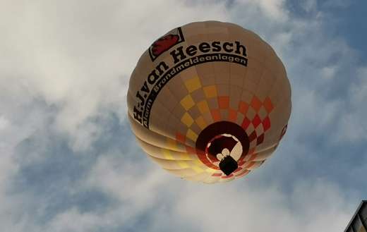 Hot air balloon float high