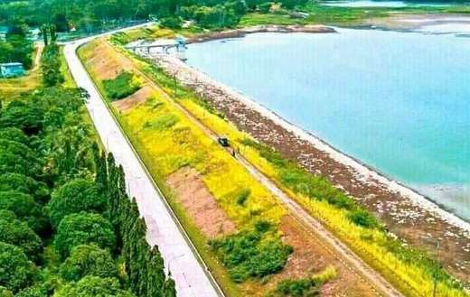 Landscape of lake area