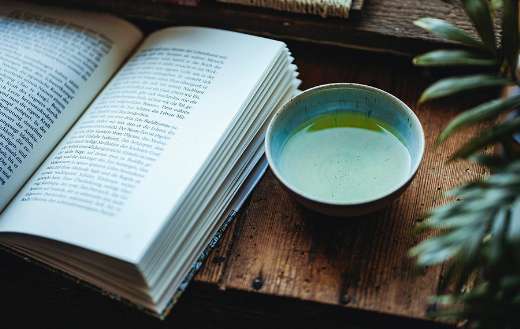 Reading at tea time