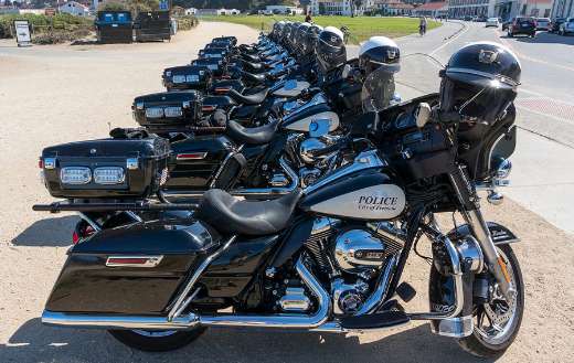 Police bikes motor