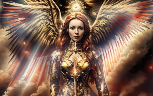 Warrior angel fantasy