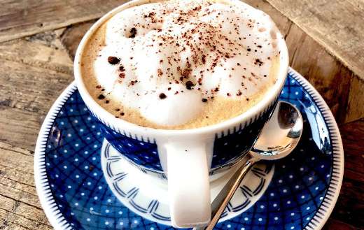 Coffee cappuccino latte serve