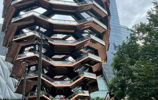 The vessel landmark in Hudson yards Manhatta NY
