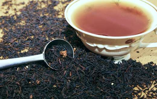 Tea and fruit tea granules