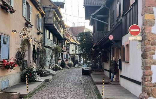 Picturesque street in Equisheim