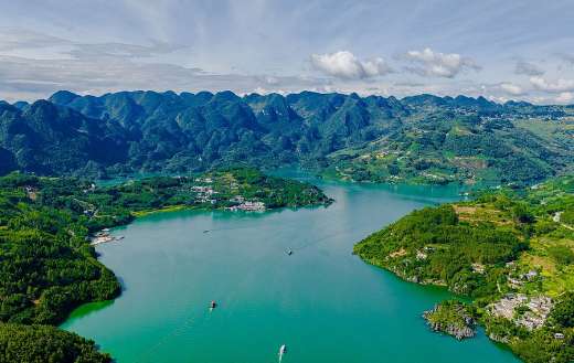 Wanfeng lake in China