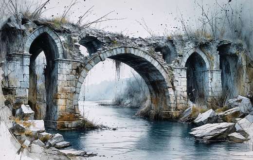 Watercolor art illustration