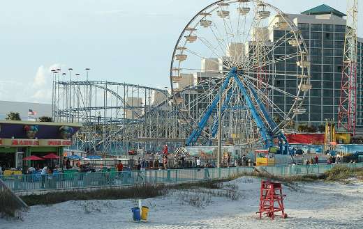 Daytona beach Florida oceanfront amusement