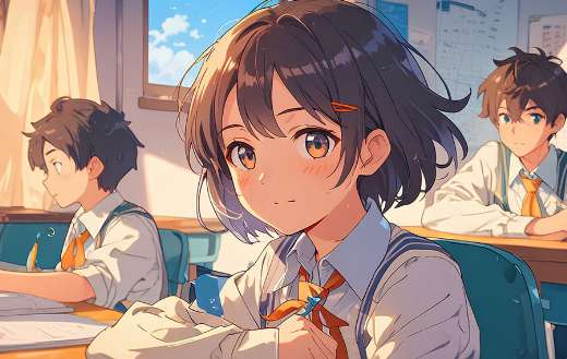 Student in the classroom