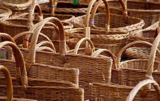 Beautiful collection of handmade wicker baskets part