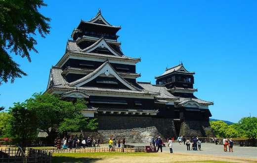 Kumamoto castle in the Japanese city of Kyushu