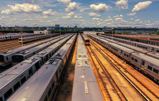 West side yard of train New York City