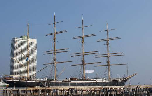 Lubeck travemunde maritime hotel huge ship