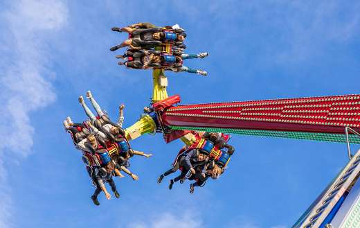 Top scan fairground ride