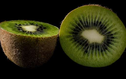 Vibrant geen kiwi fruit