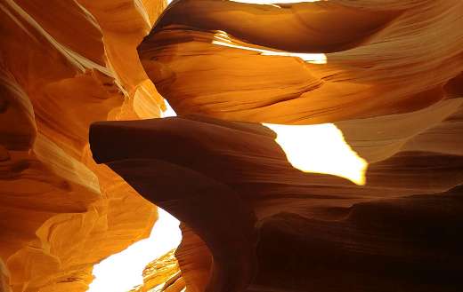 A slot canyon which means narrow gorge