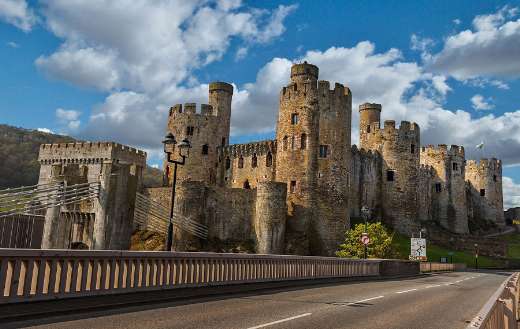 Conwy castle coast of Wales