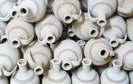 Handmade ceramic pots in Spain