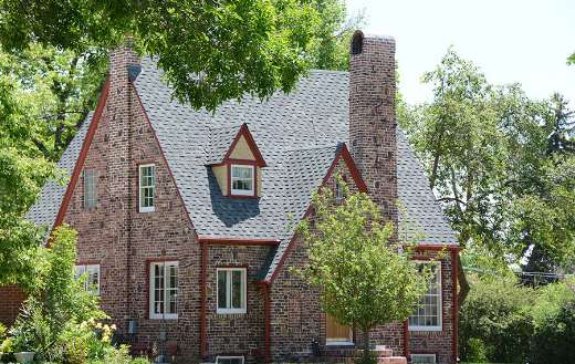 House built of brick