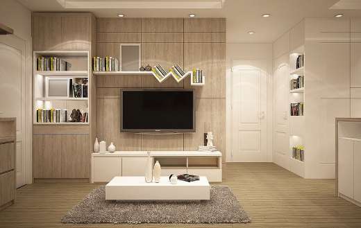 Modern minimalist interior design