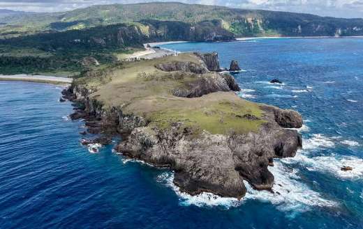 Spectacular coastline in Nagudungan hill Philippines