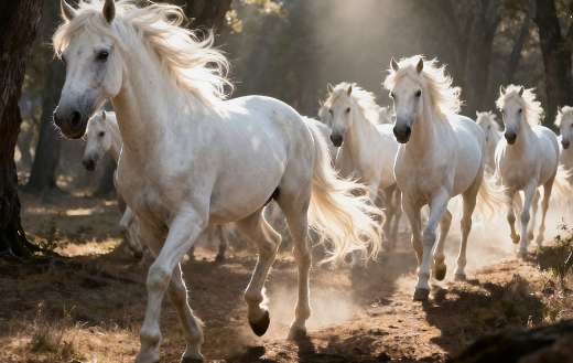 White coat horses breeds
