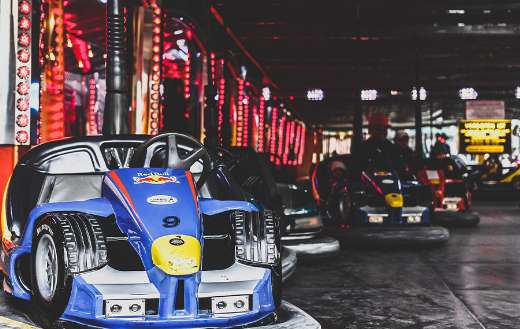 Formula 1 styled electric bumper car