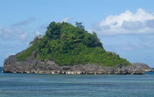 Island nature and landscape