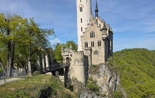 Lichtenstein Castle neogothic located in Germany