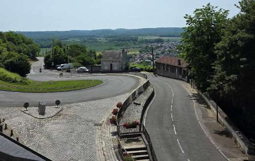 Road with hairpin turns