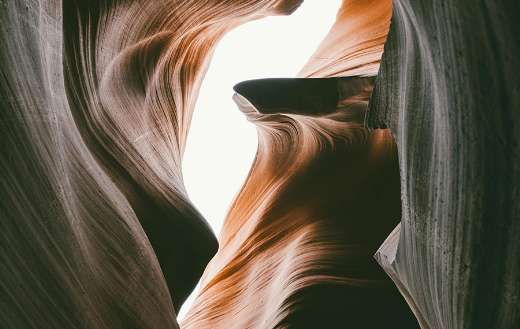 Distinctive flowing sandstone formation so beautiful
