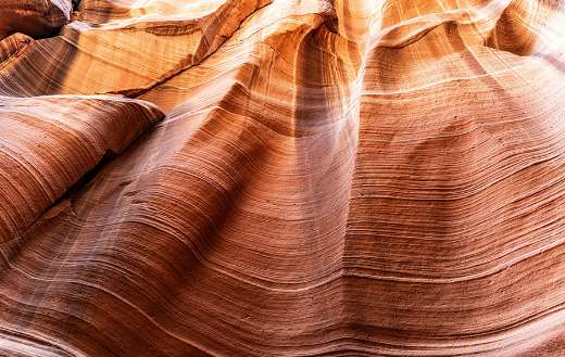 Iconic wavy sandstone formations