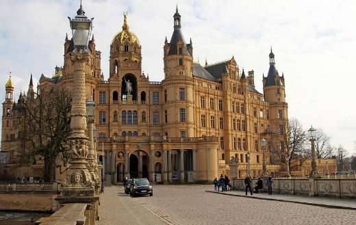 Schwerin castle Germany historic neo renaissance castle